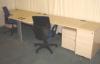 Maple radial beam system workstations by Morris Office