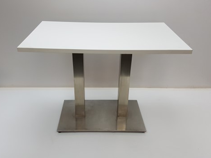 1000x600mm white double upright table