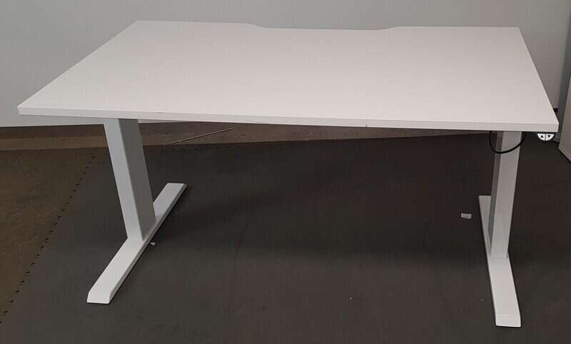 1400mm Electric Sit/Stand White Desks