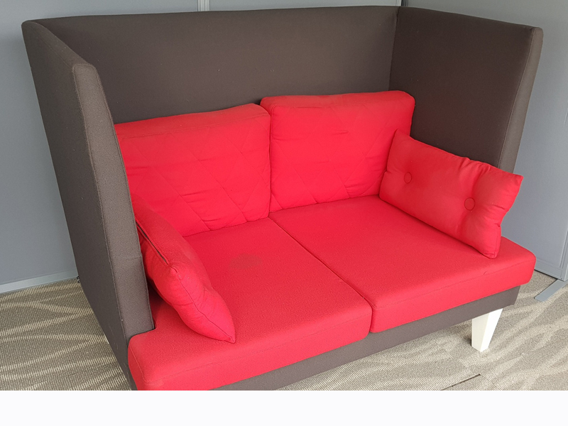 EFG MySpace 2 seater redgrey acoustic sofas
