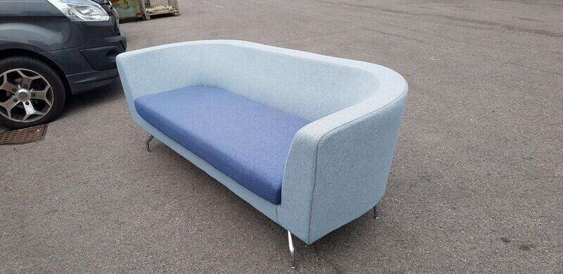 Grey & blue Orangebox Cwtch sofas
