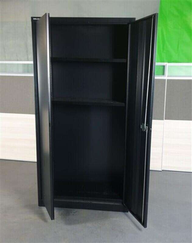 Bisley Black Metal Tall Cupboard
