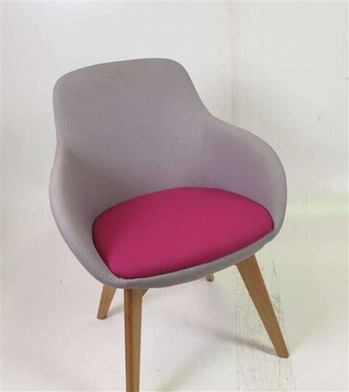 Verco Light Grey Fabric Chair 3 Colour Seats