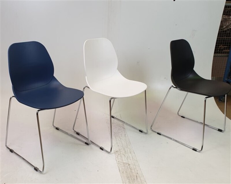 Mixed Colour Stackable Plastic Chairs