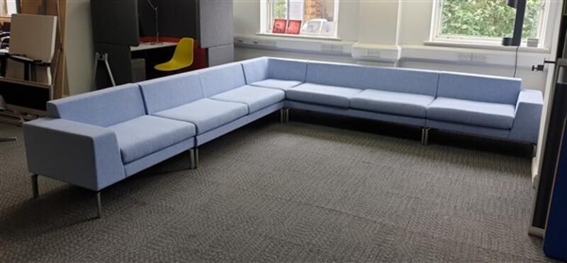 Boss Design Corner Sofa Baby Blue