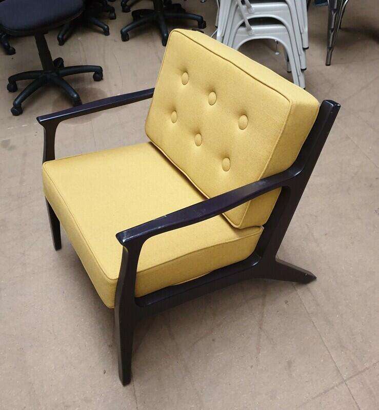 Low mustard chair