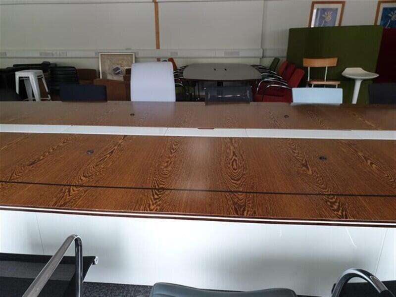 Large Walnut Boardroom Table