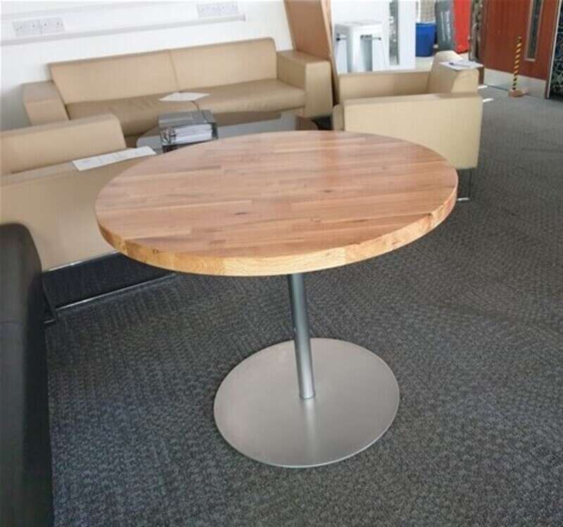 900dia mm Solid Wood Circular Table 