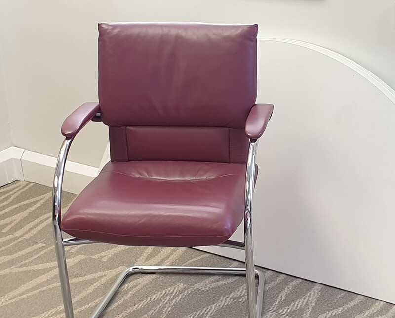 Vitra Leather Mario Bellini Imago Cantilever Chair