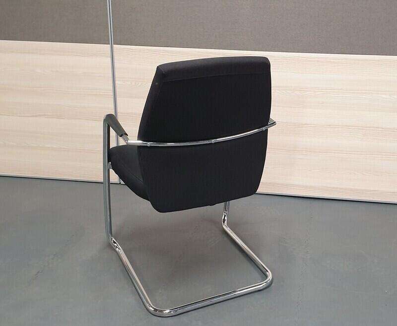 Black fabric meeting chair