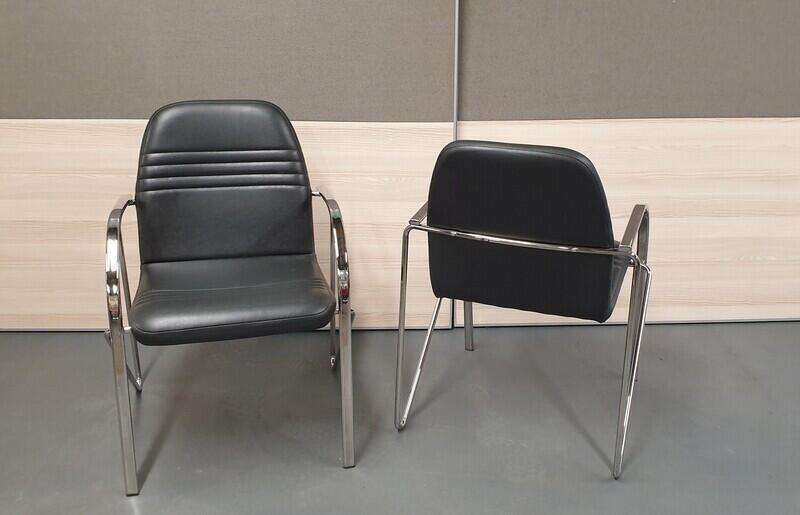 effezeta black meeting chair