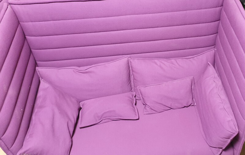 Vitra alcove purple sofa