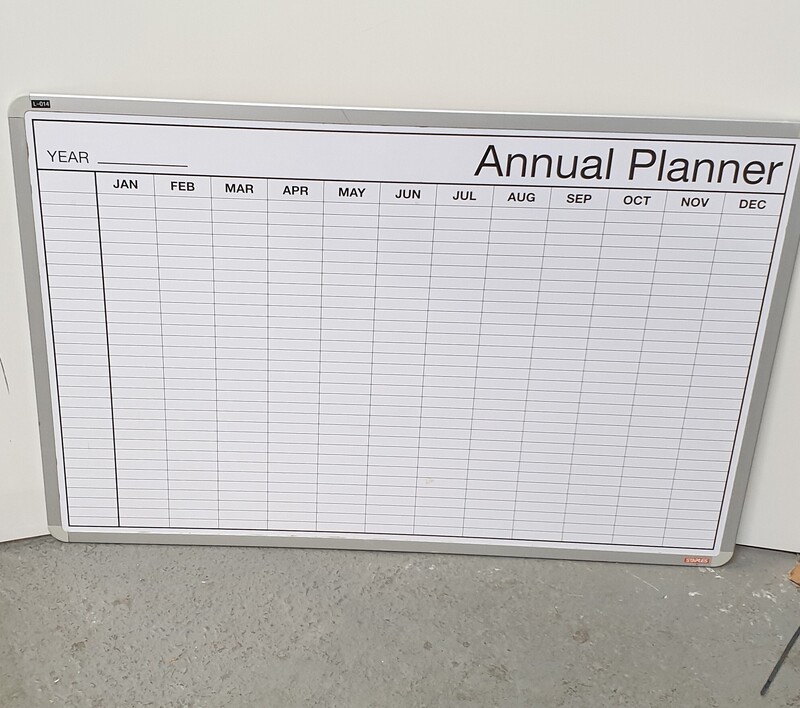 Annual planner whiteboard