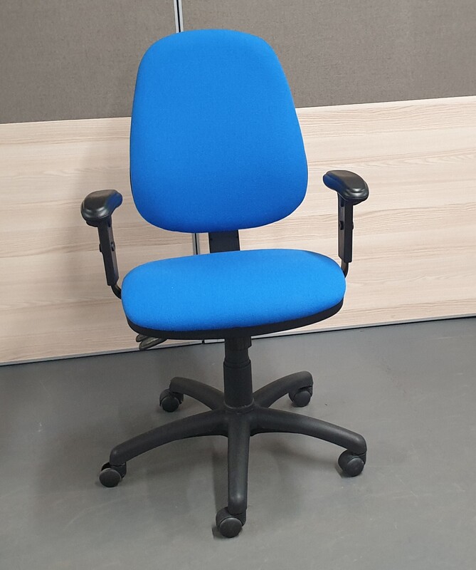 Royal blue operator chair