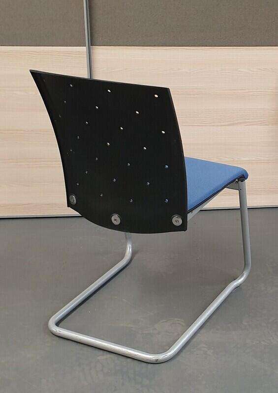 Blue and black meeting chair