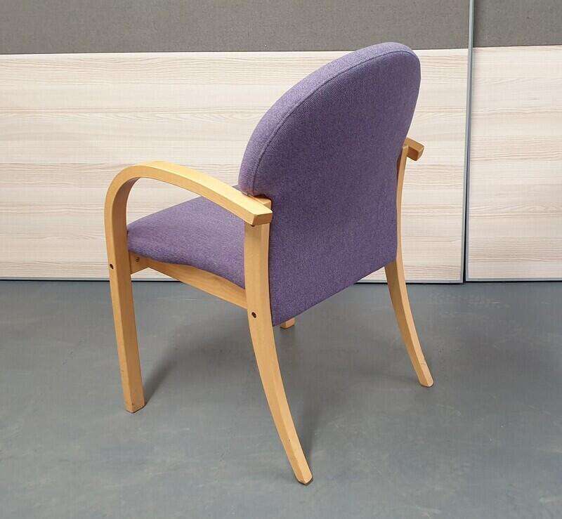 Mauve and beech meeting chairs