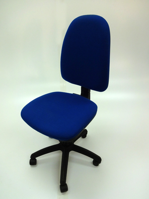 Blue operator chair