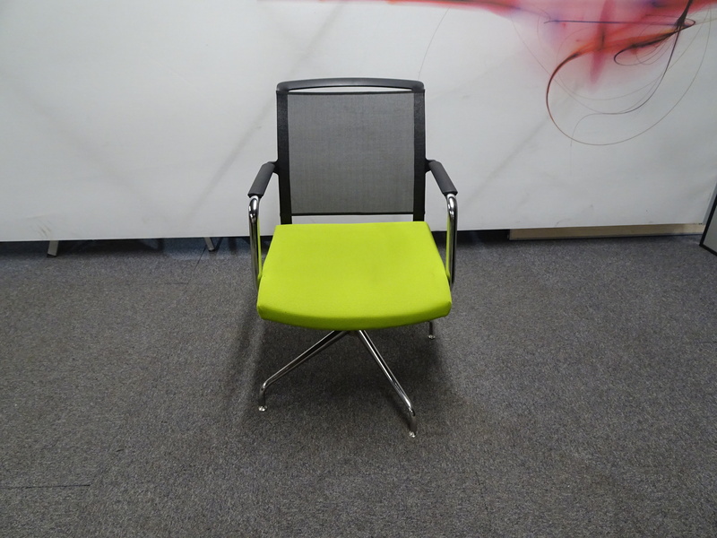Elite Moda Meeting Chair in Lime Green amp Black