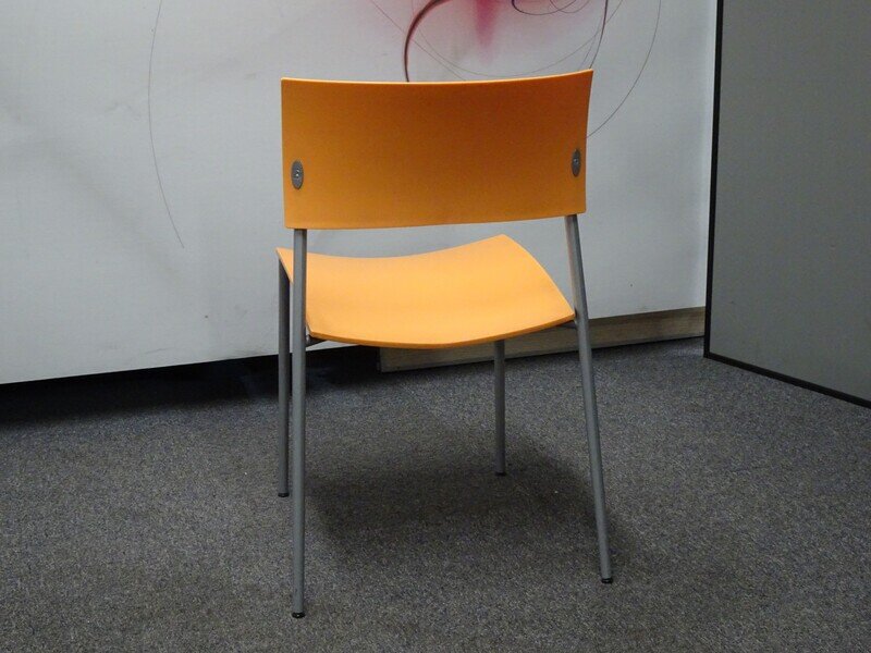Wiesner-Hager Orange Stackable Chair