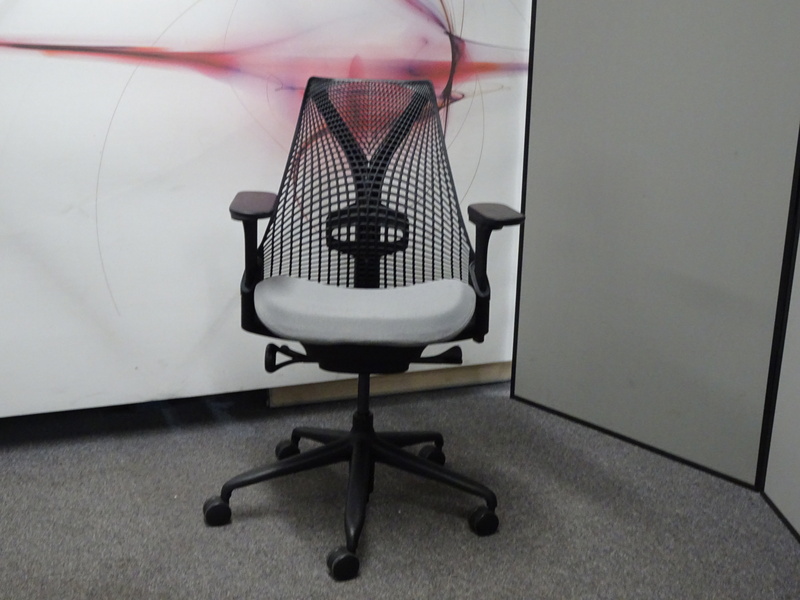 Herman Miller Sayl Grey amp Black Chair