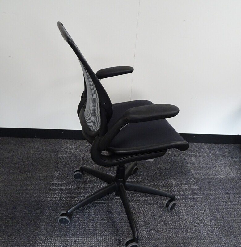 Humanscale Diffrient World Chair in Black & Grey