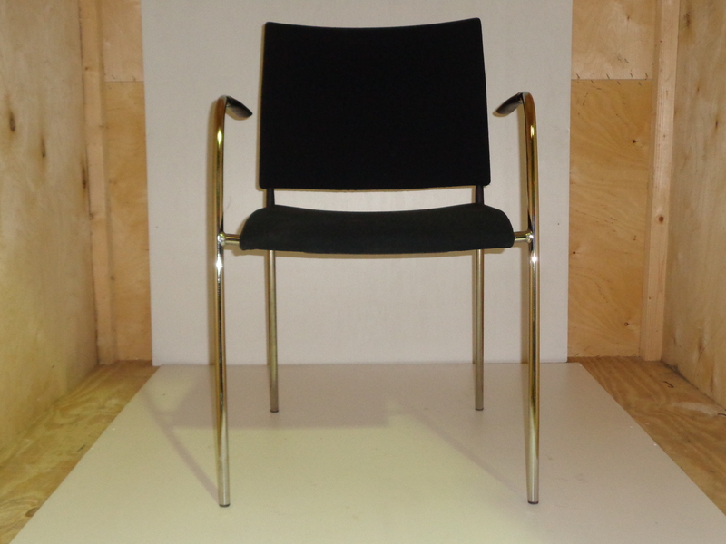 Lammhults black and chrome meeting chair