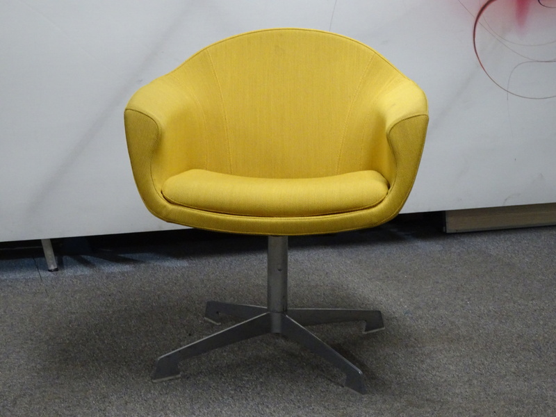 Connection Mortimer Armchair in Yellow | Recycled Business Furniture