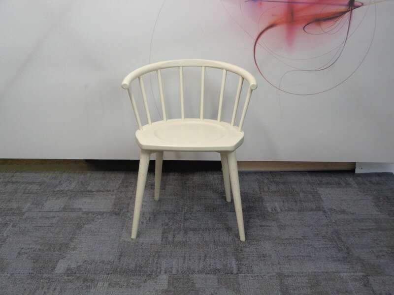 Andy Thornton off white W. lounge chair