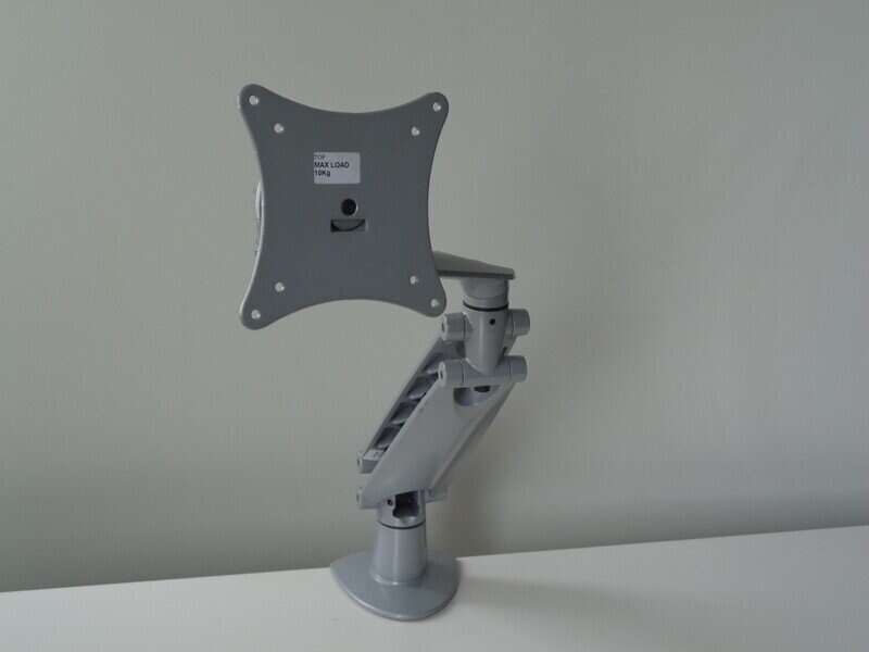 Gas assisted single monitor arm