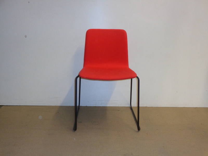 Red fabric chair
