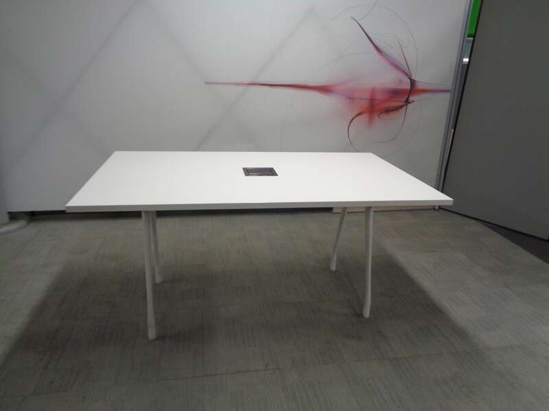 1500 x 900mm White Meeting Room Table