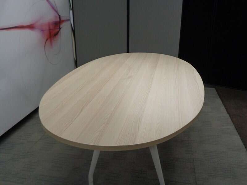 Light Oak Oval Boardroom Table