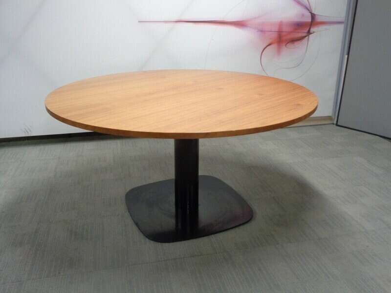 Circular Oak Boardroom Table