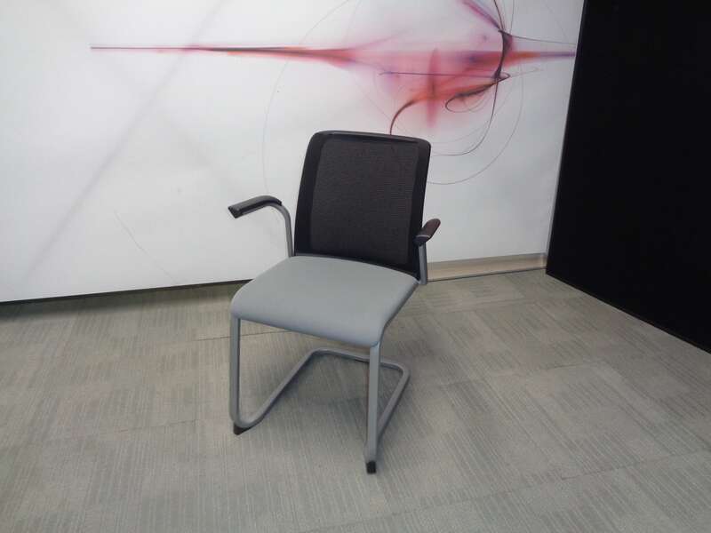 Steelcase Eastside Meeting Chair Light Grey Seat