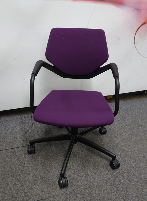 Konig nbspNeurath Nook Meeting Chair in Purple