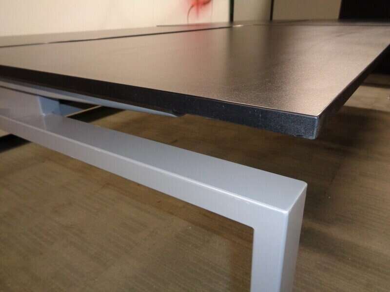 Grey Goal Post Frame Bench Desk System