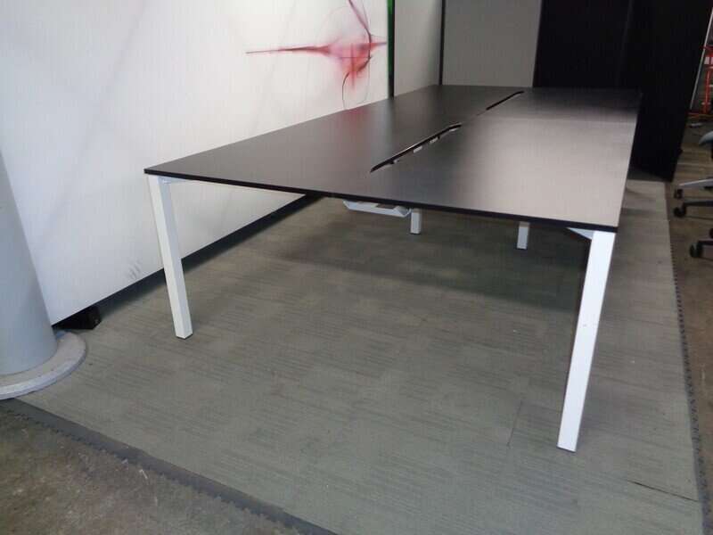 1600w mm White Techo Bench Desks