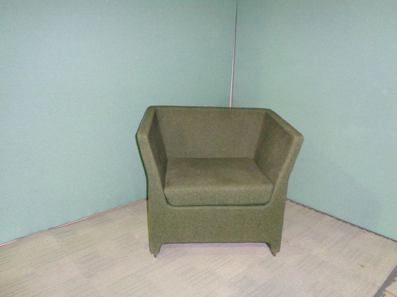Green Fabric Tub Chair