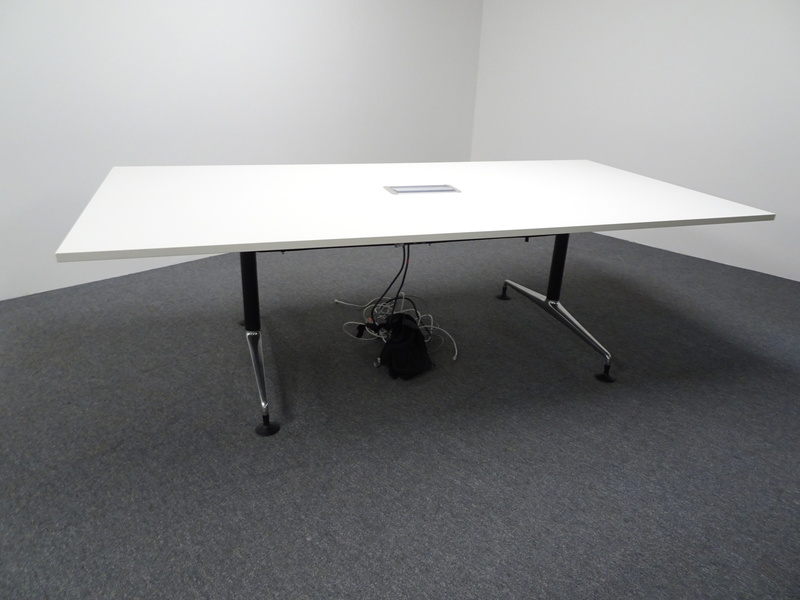 2400w mm Meeting Table with White Top