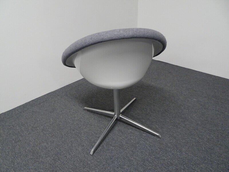 Connection Gloss Tub Chair in Grey & Purple