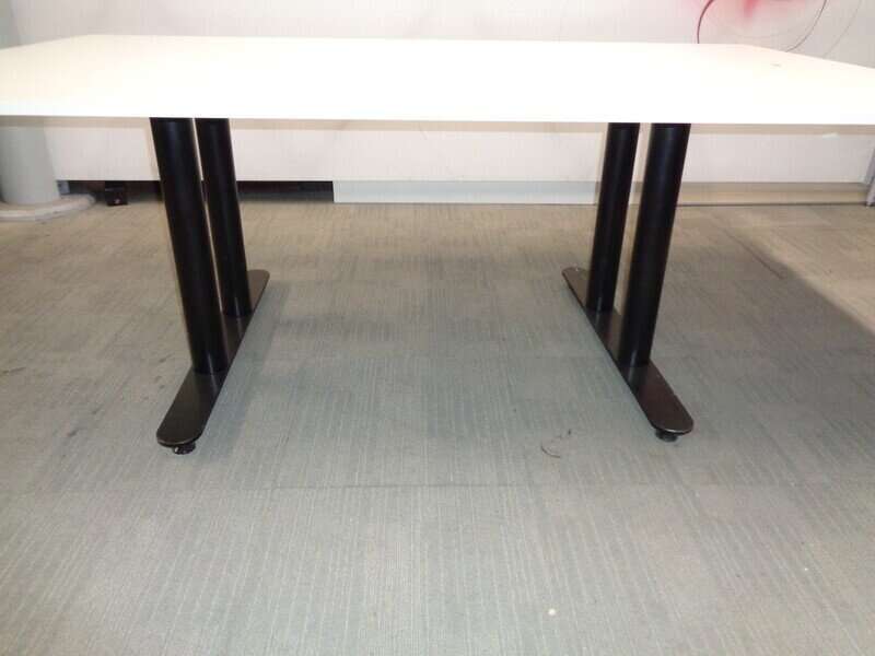White Boardroom Table 2000mm W