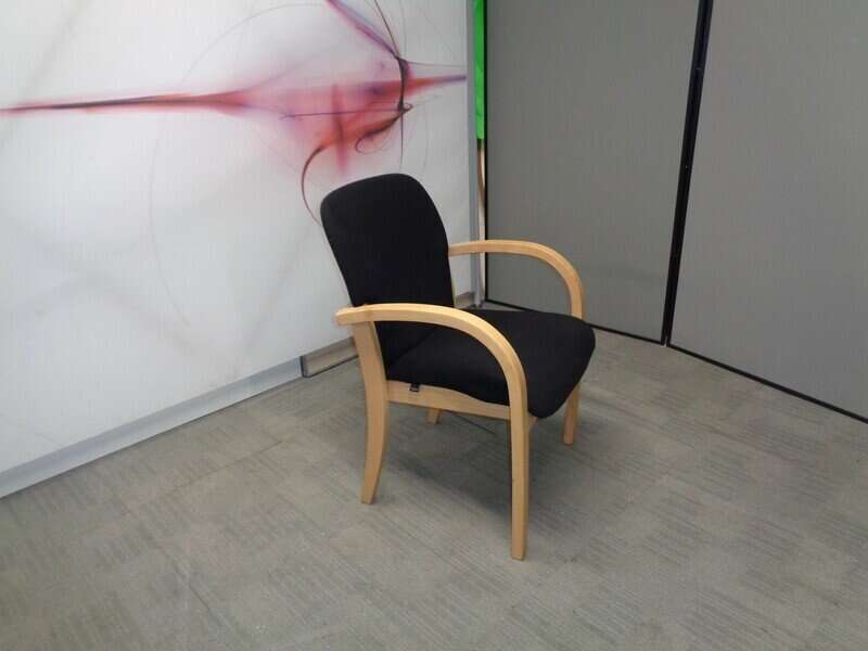 Wallis Black Meeting Chair