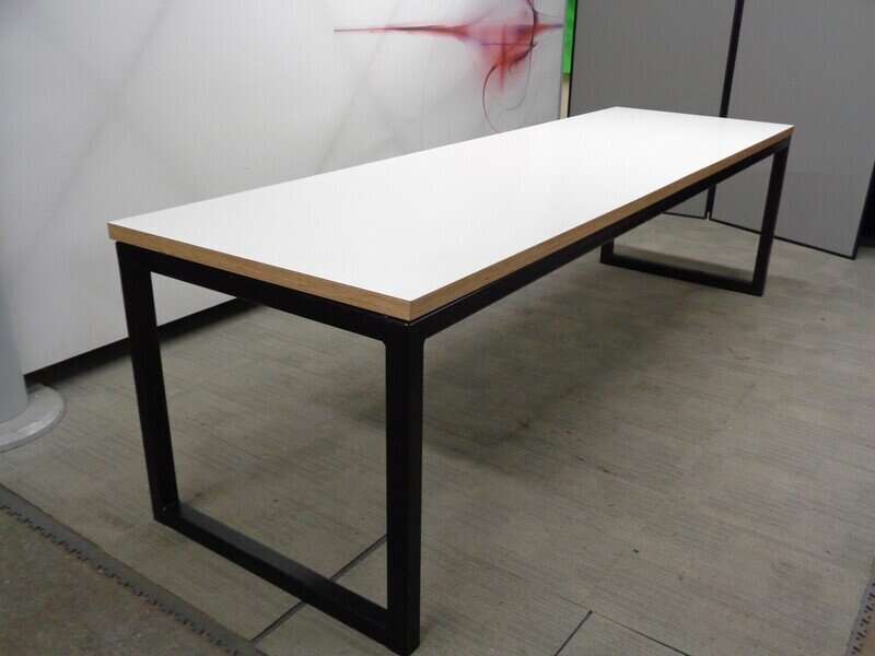 2700 x 800mm Long White Table