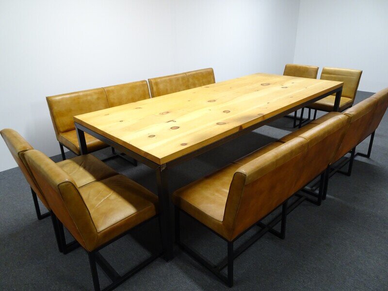 2800w mm Large Oak Meeting Table