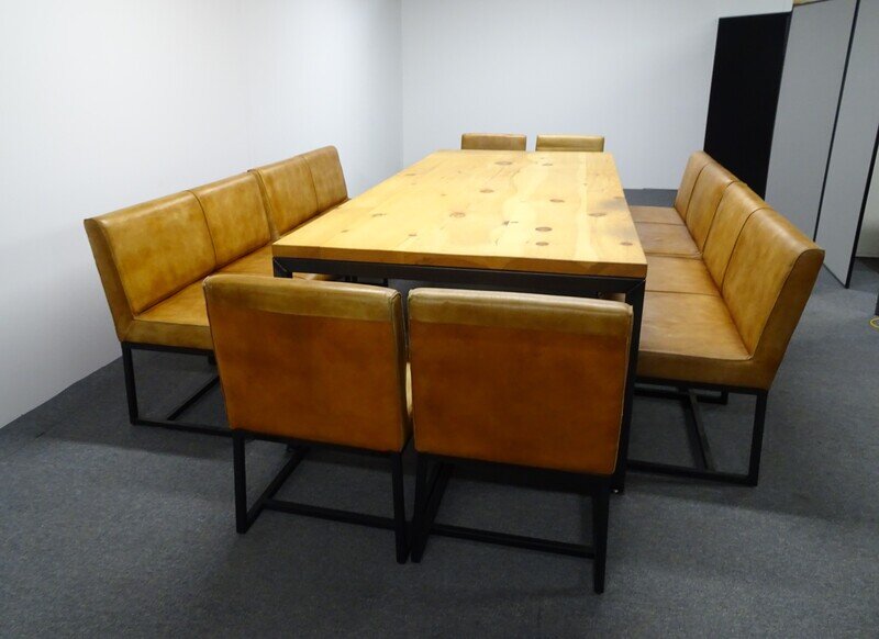 2800w mm Large Oak Meeting Table
