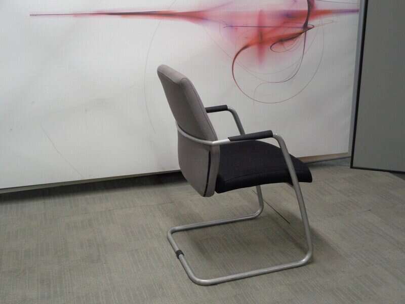 Grey and Black Meeting Chair