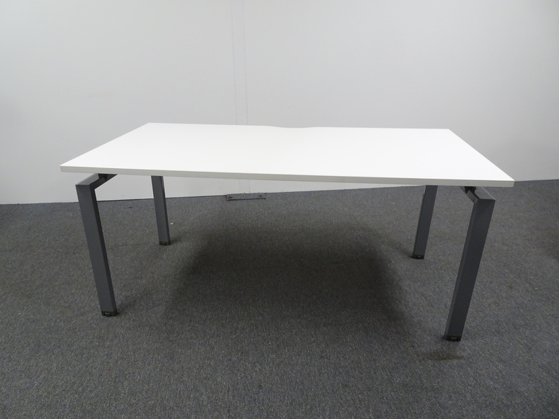 1200 - 1800w mm Freestanding Desk with Grey Frame