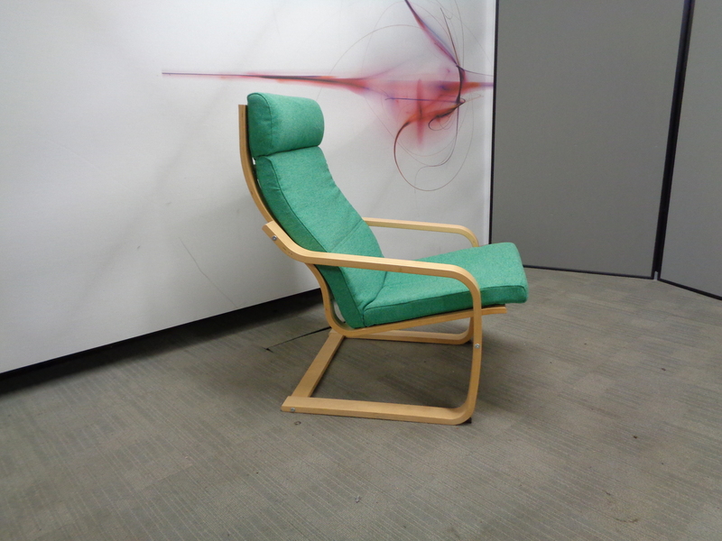 Green and Beech Lounge Chair