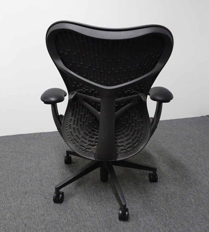 Graphite Herman Miller Mirra 2 chair with butterfly back