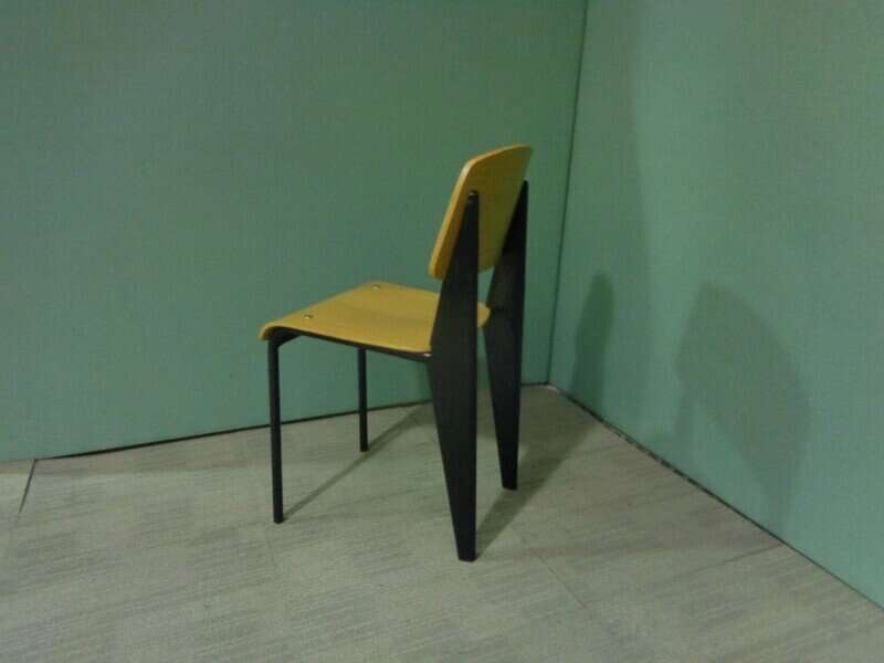 Jean Prouve for Vitra style Standard plywood chairs